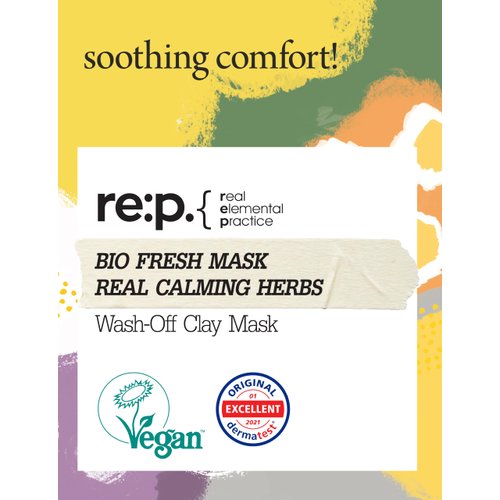 RE:P BIO FRESH MASK with REAL calming HERBS 4.58 Fl Oz (130g) - 100% Vegan, Cruelty-free - Natural calming peel off mask with Real Calendula + Real Chamomile – Korean Skin Care