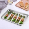 TeamFar Toaster Oven Pans, 9.3'' x 7'' x 1'' Stainless Steel Compact Toaster Oven Tray Ovenware, Healthy & Durable, Roll Edge & Mirror Finish, Easy Clean & Dishwasher Safe-2 PCS