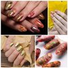 Maitys 10 Boxes Fall Nail Glitter Stickers Autumn Nail Leaves Thanksgiving Maple Leaf Nail Sequins Decor Halloween Christmas Holographic Nail Design Sequins Decals for Women DIY Nail Decoration