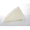 Generic White acrylic triangle hair claw clip with faux pearls for fine thin hair