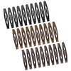 Wanmu 30Pcs Metal Snap Hair Clips for Women, 2.4" Brown Long Barrettes, Small Hairpin for Thick and Thin Fine Hair