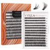 Lash Clusters DIY Lash Extensions, D Curl Individual Lashes Clusters Lashes Wispy Lash Extensions Natural Look Eyelash Clusters Mix 8-16mm(40D-0.07D-8-16mm)