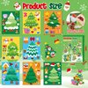 B1ykin Christmas Make a Face Sticker Sheets - Make Your Own Christmas Stickers Games, Winter Christmas Party Game Stickers Art Craft for Girls Boys Kids Birthday Party Favor Supplies (Christmas Tree)