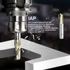 SPEED TIGER Solid Carbide CNC Spiral O Single Flute End Mill - IAP1/4"Diameter 1/4"Shank 2"OVL(1 Piece, 1/4") - for Aluminum, Wood, Plastic, Brass, Copper Cutting – Mill Bits Sets for Professionals