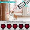 CHUQIANTONG Cat Toys for Indoor Cat Mouse Toys Pet Interactive Toys Pointer Kitten Cat Dog Chase Play LED Flashlight 7 Adjustable Patterns Red Light Remotes Teaching Tool Rechargeable