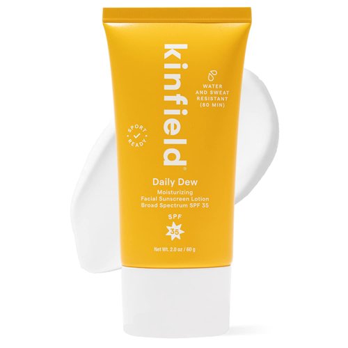 Kinfield Daily Dew - Hydrating Mineral Sunscreen with Broad-Spectrum SPF 35 - Water and Sweat Resistant - Cruelty-free and Reef-safe Skincare - 2.0 oz/ 60 g