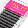 TDANCE Lash Spikes Matte Black 5D Spikes Lash Extensions Natural Look 5D Flower Eyelash Extensions for Professional Use(5D-Flower,C-0.07,8-15mm)