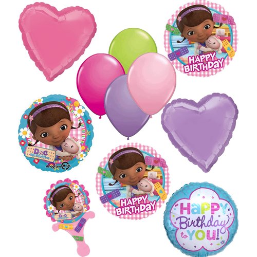 Anagram Doc Mc Stuffins Birthday Party Supplies 11pc Balloon Bouquet Decorations