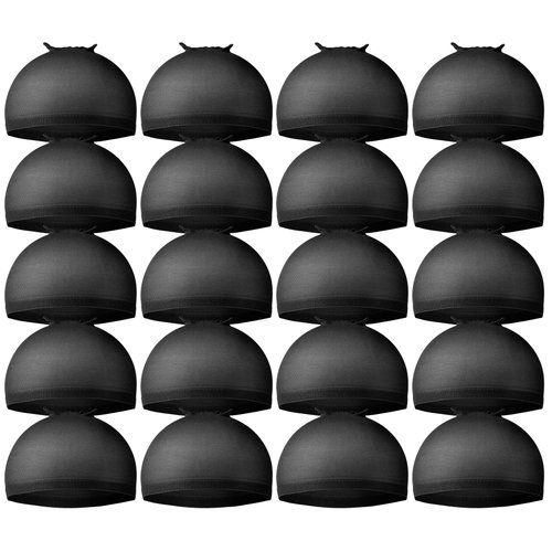 Teenitor Wig Cap,Black Wig Cap 20 Pieces Wig Caps, Black Stocking Caps, Stretchy Nylon Caps for W...