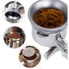 54mm Espresso Dosing Funnel & 53.5mm Puck Screen,PUSEE Coffee Dosing Ring Aluminum Metal,Reusable 1.7mm Thickness 150μm Espresso Puck Screen 316 Stainless Steel Fits 54mm Portafilter