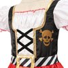 Lingway Toys Girls Deluxe Pirate Costume,Buccaneer Princess Dress for Kids Toddler 3-4