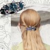 6 Pack Rhinestone Double Flower Hair Clip for Women Girls, Crystal Duckbill Clip Hairpin with Teeth Non-Slip Women Elegant Hair Dovetail Clips for Thick Long Hair Accessories