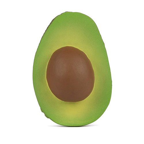 Oli & Carol Natural Rubber Teether - Fruit Shaped Teething Toy for Babies 0-12 Months | Baby Teething Relief | Teethers for Infants 0-6 & 6-12 Months | Natural Hevea Rubber (Arnold The Avocado)