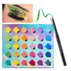 BEPHOLAN Eyeliner Pencil and Eyeshadow Palette,Purple Eyeliner,Blue Purple Shifting Colors Glitter Waterproof Eyeliner Eye Shadow,24h Long-Lasting Metallic Colored Eyeliner Pen,Purple-Blue Shifting