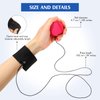 Skylety 24 Pieces Wrist Return Ball Rubber Sport Ball with Wrist Strap and String Rebound Bouncy Balls Wrist Rebound Toy on Elastic String Ball Wrist Toy for Teens Adults Wrist Exercise Play