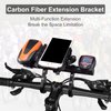 Yizhet Bike Handlebar Extender Double Extension Mount Holder Bicycle Handlebar Carbon Bracket for E-Bike