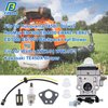 FitBest WYK-74 Carburetor with Fuel Line Kit Spark Plug for Husqvarna 145BT Kawasaki TE45DX Walbro WYK-74 WYK-74-1 Backpack Leaf Blower
