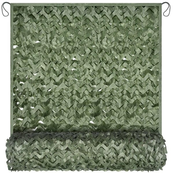 Yeacool Camo Netting Mesh Camouflage Netting Hunting Blind Net for Military Theme Party Decorations Army Sunshade Car Cover Camping Shooting (Dark Green, 10ftx13ft, 3m*4m)