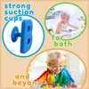 ALPHABATH Suction Bath Toys Alphabet Letters Numbers 42pcs Montessori Stimulating Autism Sensory No Mold Free Preschool Daycare Spelling Math Learn Build Connect Travel Kids Toddlers Ages 1 2 3 Years