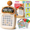 Handheld Game for Kids, Schulte Focus Training Machine with Flash Cards, Preschool Learning Toy, Educational Attention & Memory Trainer, Chrismas Birthday Gifts for Boys and Girls Ages 6-12