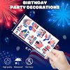 100 PCS Independence Day American Temporary Tattoos Themed Birthday Party Decorations Favors Supplies Decor Cute 4th of July Fourth of July Tattoo Stickers Gifts For Boys Girls Class Prizes Carnival