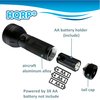 HQRP 390 nM 51 LED Flashlight Blacklight for Hotel Room Inspection, Saliva Sperm Identification, Pet Urine Detection, Scorpion Hunting, Security Control, Leak Detection, etc.