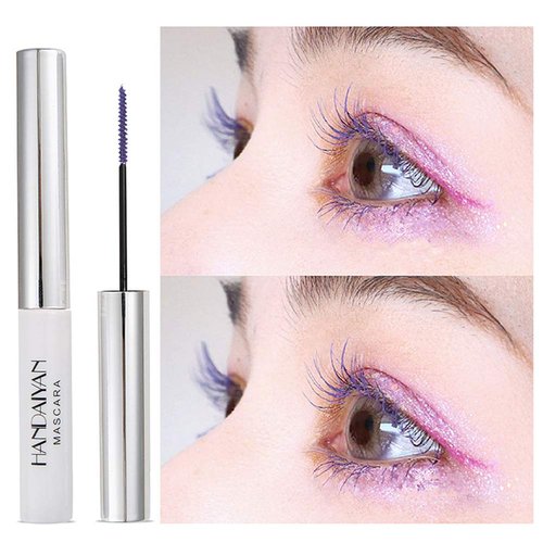 GL-Turelifes 12 Color Mascara Colorful Fiber Mascara Charming Longlasting Mascara, Thick & Long Eyelash Waterproof and Smudge-proof Eyes Makeup (Violet)