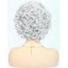 Bettecos Old Lady Wig Costume Set for Women Short Curly Grandma Wig and Glasses Silver White Granny Wigs for Old Woman Cosplay Halloween Party (Silver White/Old Lady)