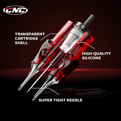 Tattoo Cartridges Needles 20pcs #12 Standard Round Magnum Assorted Tattoo Needle Mixed Cartridge for Tattooing 7RM 9RM 11RM 13RM EN04-20KIT-O