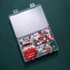 2400PCS+ Christmas Beads for Jewelry Making, Enamel Christmas Charms Bulk, Red Green Christmas Clay Rhinestone Crystal Acrylic Loose Beads Letter Spacer Beads for Bracelet Necklace Making DIY Crafts