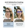 Cyxus Blue Light Blocking Computer Glasses Square Classic Retro Clear Lens Eyeglasses Frame for Women and Men