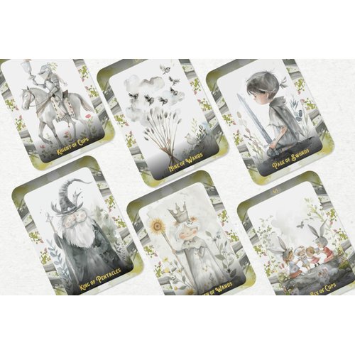 White Harmony Tarot - 78 Cards - Tarot - Tarot Deck - Fortune Telling - Divination Tools