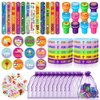 Silipull 110 Pieces Christian Party Favors Set for 12 Guests Bible Verse Slap Bracelets Jesus Stickers Stampers Inspirational Rubber Bracelets Gift Bags Button Pins for Religious Christmas Party Gifts