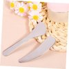 OHPHCALL 2pcs makeup spatula facial skin care products metal spatula beauty spatula skincare spoon beauty scoop facial spatula product spatula cream spoon Stainless steel make up