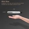 AmoVee Mini Flat Iron Nano-Titanium Hair Straightener Dual Voltage for Travel, Heat Resistant Glove Included, White