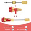 WADEO R134A Valve Core Quick Remover Installer, High Low Pressure Valve Core Remover Tools Kit for R134A Refrigerant Air Conditioner System