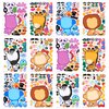 JOYIN 24PCS 9"x6" Make a face Stickers for Kids, Make Your Own Safari Animal Stickers, Jungle Party Favors Kids Crafts, Goodie Bags Stuffers for Kids, Classroom Rewards