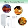 LCMLA AC/DC 4.5V Power Adapter Compatible with Lemax Lighted Accessory 94563 94564 74707 74295 84428 94565 94566 94527 44241 64517 Christmas Micro Lighting Building Decoration
