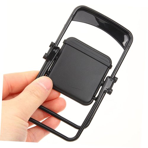 Ciieeo Black Chair 10Pcs mobile phone holder abs phone stand fold doll house smartphone holder mini chair fold up chairs mini folding chair Chair miniature furniture Black Chairs