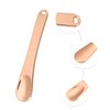 VOCOSTE 4 Pcs Makeup Spatula Mini Spoon, Eye Cream Massage Sticks Beauty Scoop, for Facial Cosmetic Face Cream, Zinc Alloy 2.32"x0.46", Rose Gold Tone