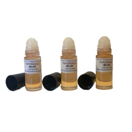 Patchouli Musk, 1 oz. roll-on body oil, bundle of 3