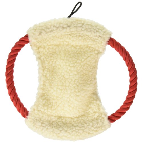 Dog Life Penn-Plax Comfy-Fleece Rope Disc Dog Toy - 10 Inch | Great Exercise for Teeth and Gums | Hours of Playtime Fun (RFF25)