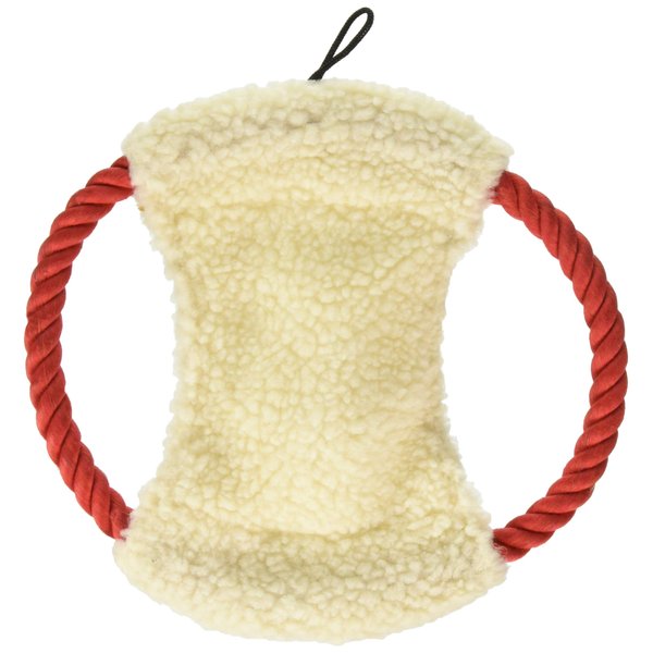 Dog Life Penn-Plax Comfy-Fleece Rope Disc Dog Toy - 10 Inch | Great Exercise for Teeth and Gums | Hours of Playtime Fun (RFF25)