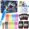 Joycover Invisible Ink Pen with UV Light for Kids, 24 Pack Spy Pen and Notebook, Spy Party Favors for Kids 4-8 8-12, Classroom School Prize Goodie Bag Stuffers, Christmas Birthday Gift for Boys Girls