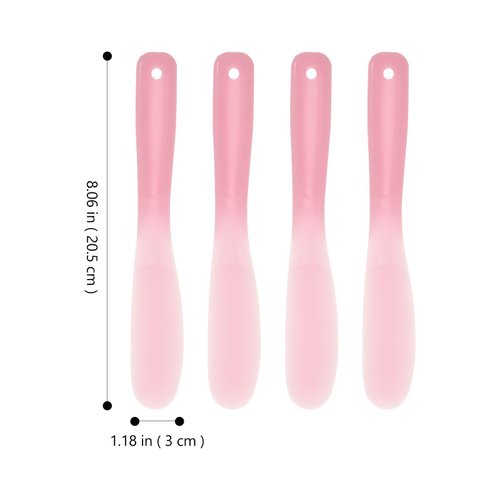Facial Cream Spatula 10Pcs Mini Cosmetic Spatulas, Silicone Cosmetic Spatula, Mini Cosmetic Skincare Spatula Spoon for Cream, Lotions, Moisturizers Makeup Scoop