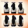 Full Shine Hair Extensions Clip in Real Human Hair 7 Pcs Clip on Hair Extensions #4 Medium Brown Clip in Human Hair Invisible Hair Extensions Full Head 18 Inch