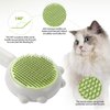 MoeSoce Self-Cleaning Slicker Brush for Dogs & Cats, Suitable for Shedding Pet Hair, Removes Loose Hair and Tangles, Green