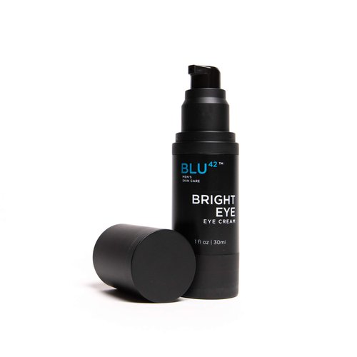 Bright Eye: Under Eye Cream for Men by Blu42 – Anti-Aging Natural and Organic Eye Balm To Reduce Wrinkles, Dark Circles, Crows Feet and Under Eye Bags (1 FL OZ, 30ml)