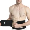 NeoTech Care Back Brace - Breathable & Adjustable Support for Lower Back Pain - Double Pull Compression Straps - Lifting Spine Protection Vest - Black (Size L)