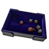Stonehaven Royal Purple Velvet and PU Leather Foldable Magnetic Dice Tray - for Tabletop Games, Collectibles - Deep Purple Velvet, PU Leather, Magnets